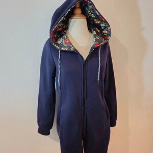 SHEIN Extra Long Navy Sweatshirt